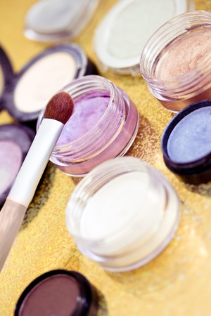 make-up shot of some eyeshadowsの写真素材