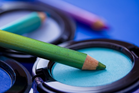 make-up shot of eyeshadows & eyelinersの写真素材