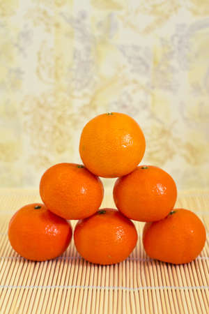 set of winter clementineの写真素材