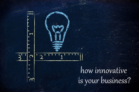 conceptual design measuring business innovationの写真素材