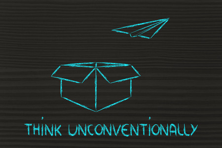 think unconventionally for business successの写真素材