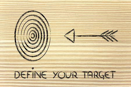 concept of choosing the right target market in businessの写真素材