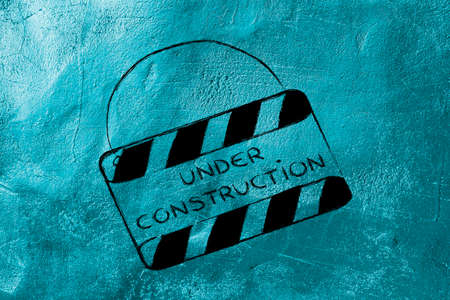 sing with under construction symbol for website or businessの写真素材