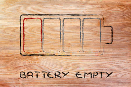 design of an empty battery level 