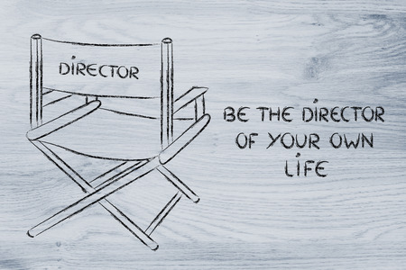 create your own story, be the director of your own lifeの写真素材