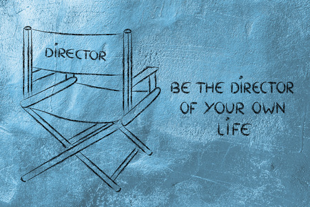 create your own story, be the director of your own lifeの写真素材