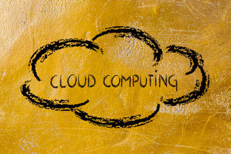 funny representation of cloud computing