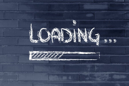 design of funny progress bar loading