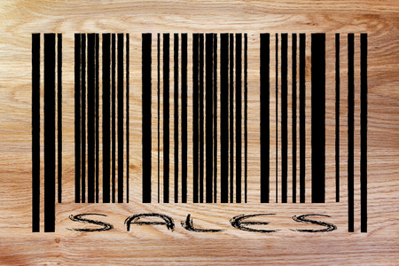 product  bar code design with sale or marketing promotional offerの写真素材