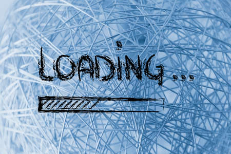 design of funny progress bar loading