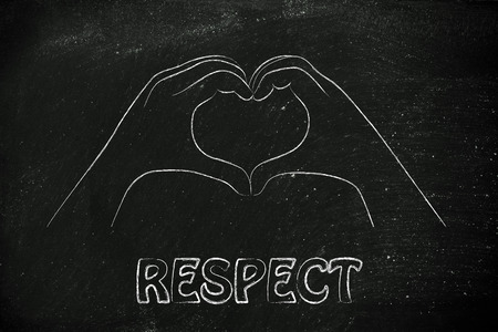 hands making heart signの写真素材