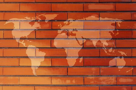 background with an overlay of the map of the world