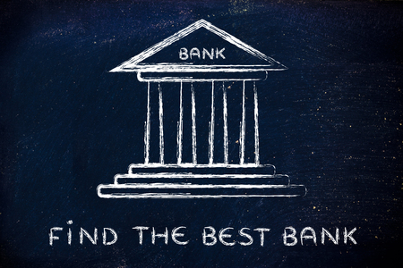 concept of choosing the best bank account for your needsの写真素材
