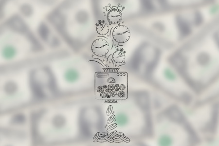 turn your time into profits: machine turning clocks into coins