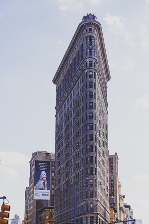 NEW YORK, NY - September 4th, 2017: the iconic Flatiron building in Manhattanのeditorial素材