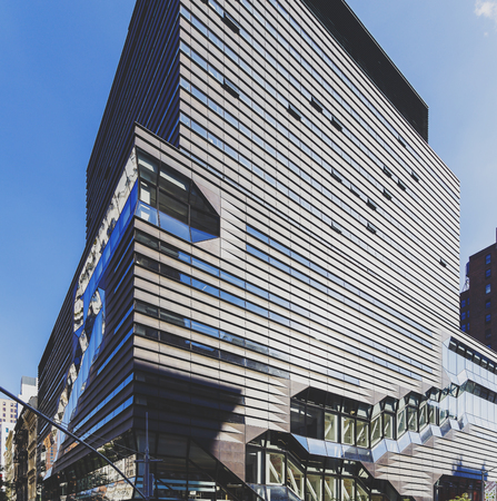 NEW YORK, NEW YORK - September 4th, 2017: the New School's University Center's building architecture in Manhattan New York on a sunny late summer dayのeditorial素材