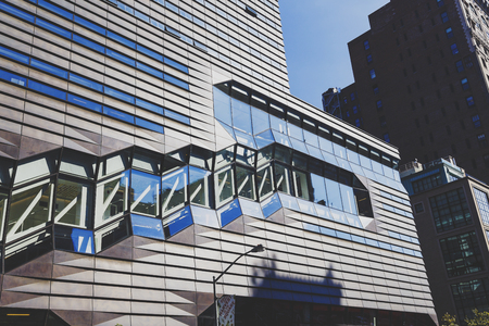 NEW YORK, NEW YORK - September 4th, 2017: the New School's University Center's building architecture...