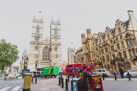 LONDON, UNITED KINGDOM - August, 13th, 2015: Westminster Abbey in London City Centreのeditorial素材