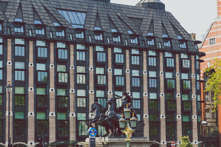 LONDON, UNITED KINGDOM - August, 13th, 2015: beautiful architecture in London city centre close to Westminster and Big Benのeditorial素材