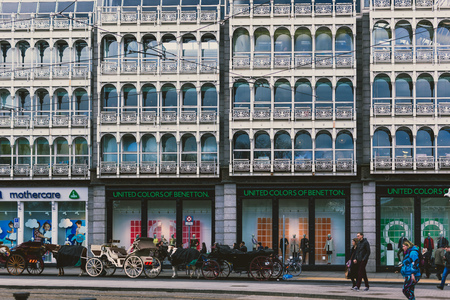 DUBLIN, IRELAND - February 17th, 2018: exterior of Stephen's green shopping centre in Dublin city centreのeditorial素材