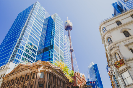 SYDNEY, AUSTRALIA - December 16th, 2013: buildings and architecture in Sydney Central Business Districtのeditorial素材