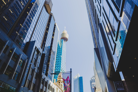 SYDNEY, AUSTRALIA - December 16th, 2013: buildings and architecture in Sydney Central Business...