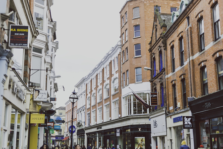 DUBLIN, IRELAND - April 1st, 2018: detail of Wicklow Stree in Dublin city centreのeditorial素材