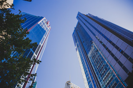 SYDNEY, AUSTRALIA - December 26th, 2014: high-rise buildings in Sydney CBDのeditorial素材