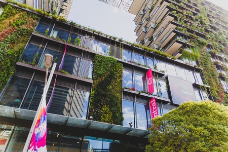 SYDNEY, AUSTRALIA - December 26th, 2014: exterior of the Central Park hotel and mall in Sydney CBD near Broadwayのeditorial素材