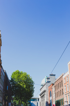 DUBLIN, IRELAND - June 27th, 2018: architecture in the streets of Dublin city centre