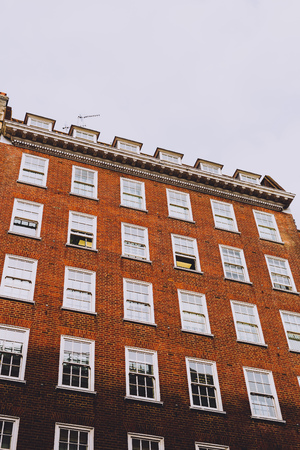 LONDON, UNITED KINGDOM - August 23rd, 2018: architecture in London city centre in Mayfairのeditorial素材
