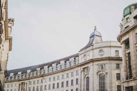 LONDON, UNITED KINGDOM - August 16th, 2018: architecture in London city centre in Regent Streetのeditorial素材