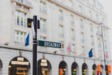 LONDON, UNITED KINGDOM - August 13th, 2018: architecture in London city centre in Piccadilly Streetのeditorial素材