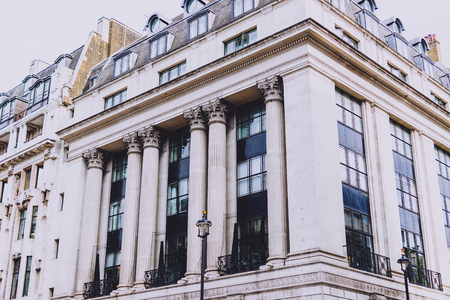 LONDON, UNITED KINGDOM - August 23rd, 2018: architecture in London city centre in Piccadilly