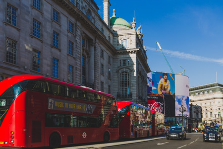 LONDON, UNITED KINGDOM - August 21st, 2018: architecture in London city centre in Regent Streetのeditorial素材