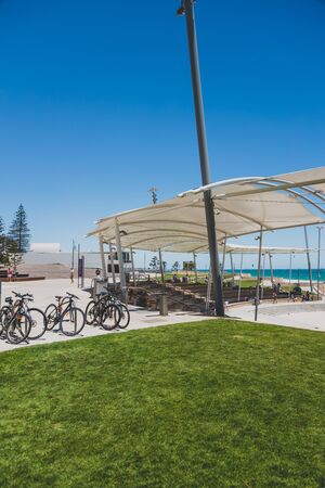 PERTH, WESTERN AUSTRALIA - December 27th, 2019: detail of Scarborough beach, one of the most popular...