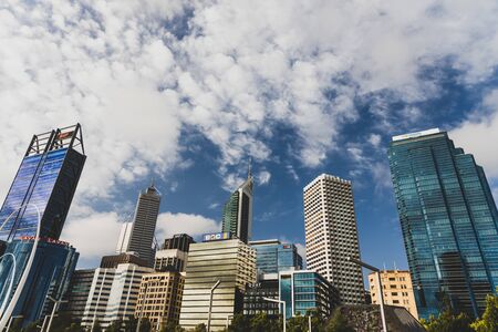 PERTH, AUSTRALIA - December 24th, 2019: detail of Elizabeth Quay, Perth's newly built modern harbour...