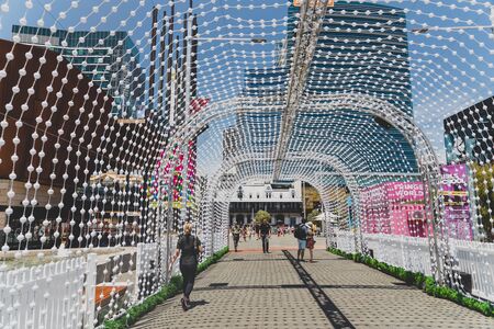 PERTH, AUSTRALIA - December 26th, 2019: detail of Yagan Square in Perth CBD, one of the main areas...