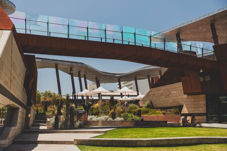 PERTH, AUSTRALIA - December 26th, 2019: detail of Yagan Square in Perth CBD, one of the main areas of the city centreのeditorial素材