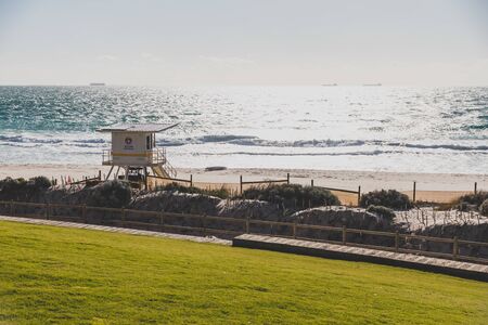 PERTH, AUSTRALIA - January 3rd, 2020: view of Scarborough beach, one of the most popular beaches...