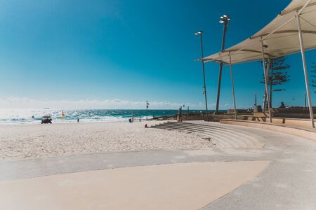 PERTH, WESTERN AUSTRALIA - January 3rd, 2020: detail of Scarborough beach near Perth on a sunny and warm summer dayのeditorial素材