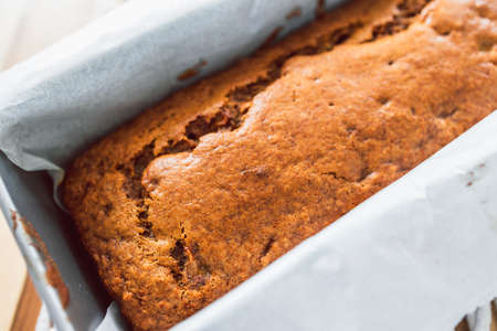 vegan banana bread with cinnamon, healthy plant-based food recipes