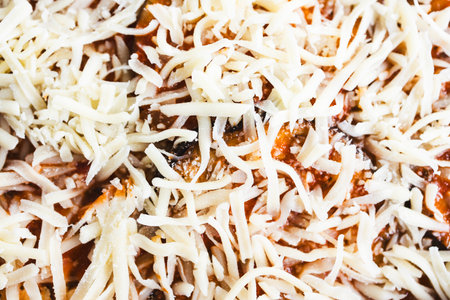 vegetarian eggplant parmigiana with mozzarella cheese and tomato sauce, healthy food recipesの写真素材