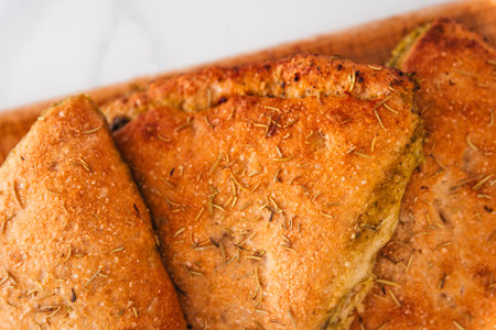 pesto and cheese panzerotti or mini calzoni, Italian food recipes
