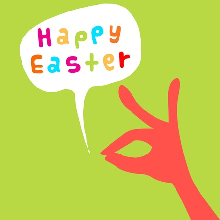 happy easter cardのイラスト素材