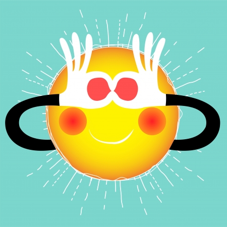 summer sunのイラスト素材