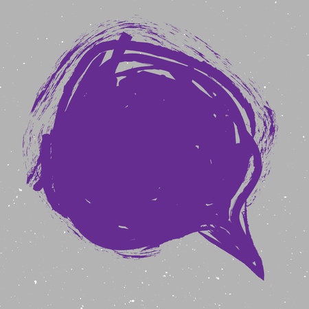 grunge speech bubbleのイラスト素材