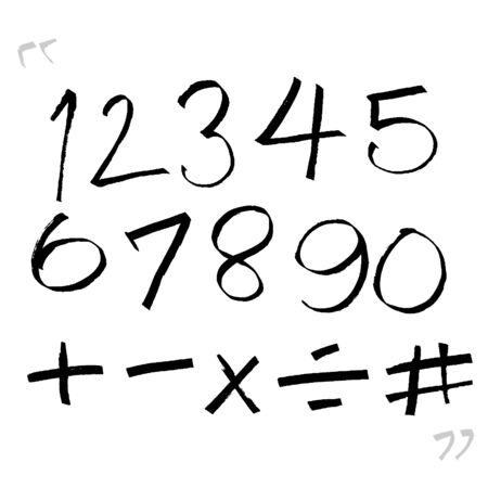 marker doodle sketch alphabet setのイラスト素材