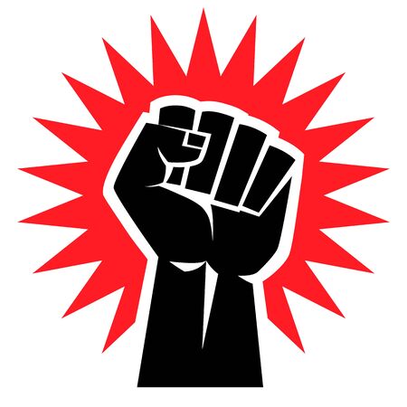 Black Lives Matter protest bannerのイラスト素材