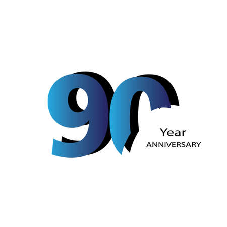 90 anniversary concept template design